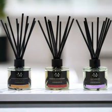 Load image into Gallery viewer, MAE Home | Sandalwood &amp; Black Pepper, Black Plum &amp; Rhubarb, Lavender Spa Reed Diffusers - 100ml
